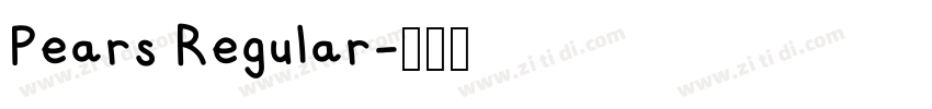 Pears Regular字体转换